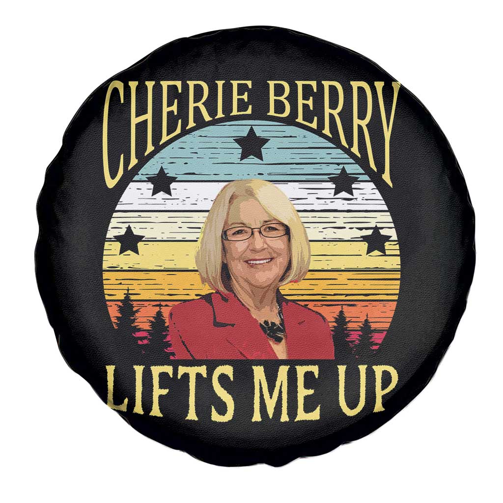Cherie Berry Lifts Me Up Spare Tire Cover Retro Vinatge Elevator Tribute Funny NC Meme TS02 Print Your Wear