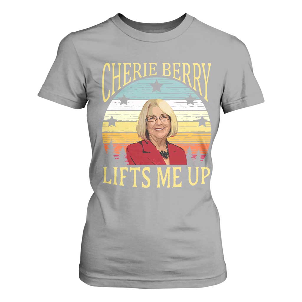 Cherie Berry Lifts Me Up T Shirt For Women Retro Vintage Elevator Tribute Funny NC Meme TS02 Sport Gray Print Your Wear
