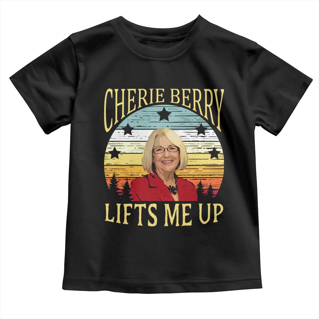 Cherie Berry Lifts Me Up Toddler T Shirt Retro Vintage Elevator Tribute Funny NC Meme TS02 Black Print Your Wear