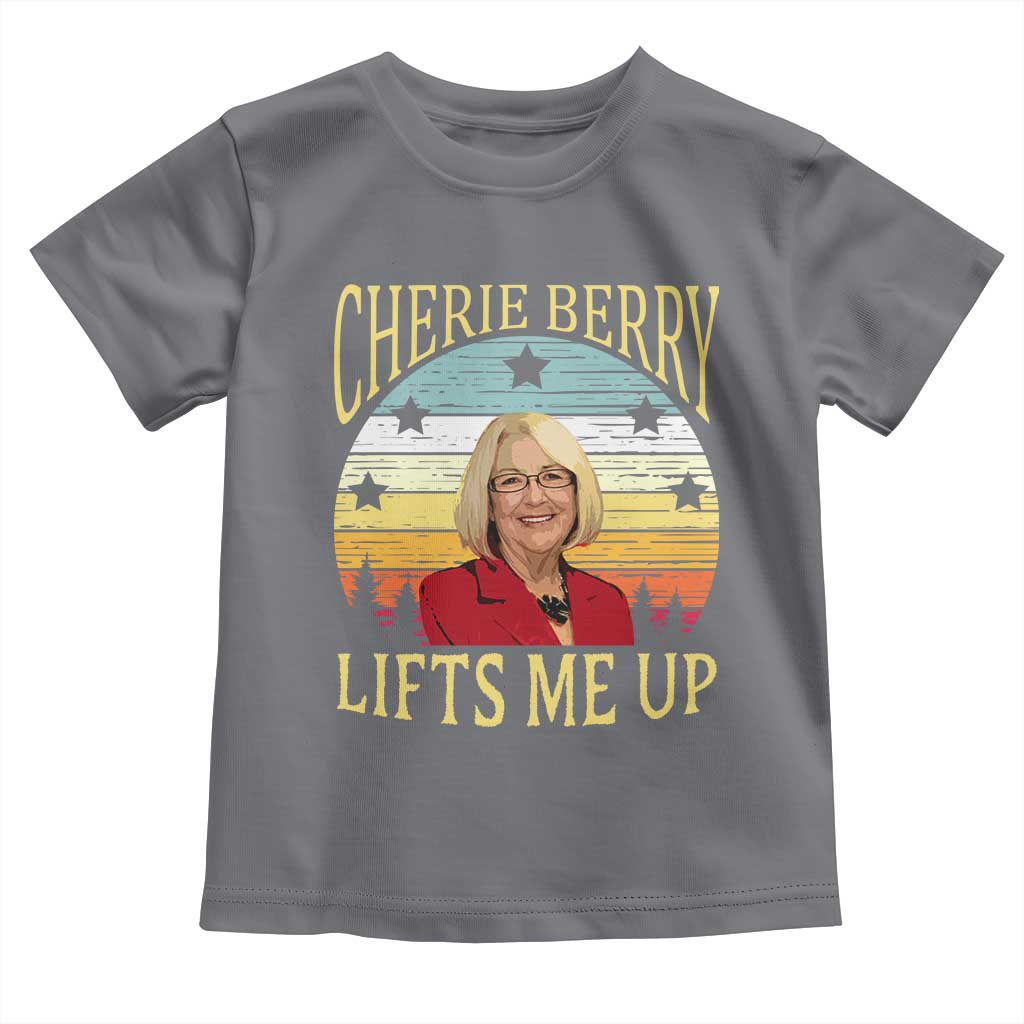 Cherie Berry Lifts Me Up Toddler T Shirt Retro Vintage Elevator Tribute Funny NC Meme TS02 Charcoal Print Your Wear