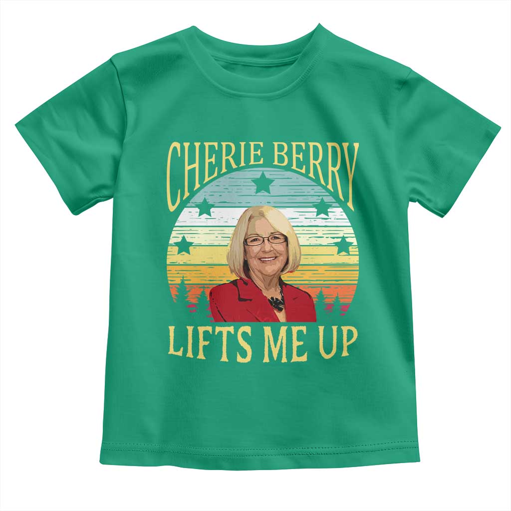 Cherie Berry Lifts Me Up Toddler T Shirt Retro Vintage Elevator Tribute Funny NC Meme TS02 Irish Green Print Your Wear