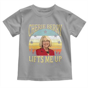 Cherie Berry Lifts Me Up Toddler T Shirt Retro Vintage Elevator Tribute Funny NC Meme TS02 Sport Gray Print Your Wear