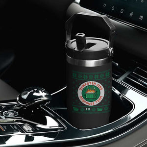 Funny Dumpster Fire Response Team Flip Straw Tumbler Office Party Holiday Chaos Humor TS02 Print Your Wear