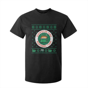 Funny Dumpster Fire Response Team T Shirt For Kid Office Party Holiday Chaos Humor TS02 Black Print Your Wear