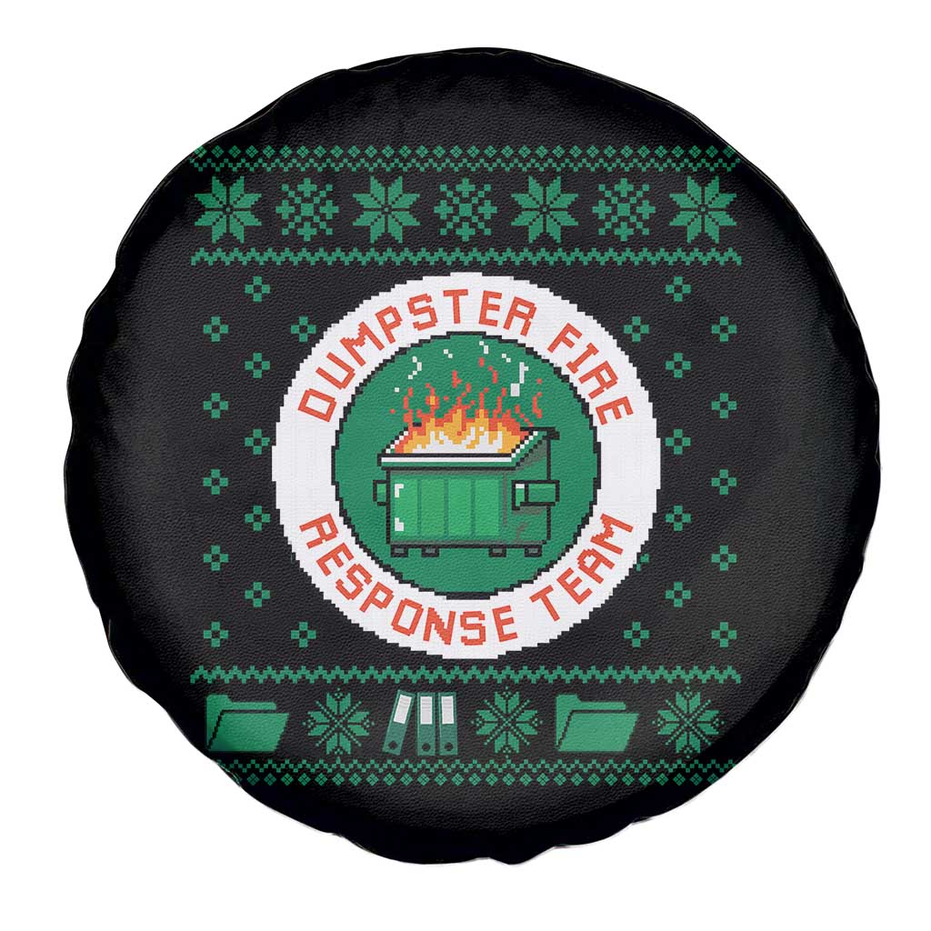 Funny Dumpster Fire Response Team Spare Tire Cover Office Party Holiday Chaos Humor TS02 Print Your Wear