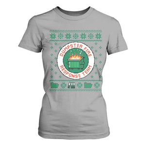 Funny Dumpster Fire Response Team T Shirt For Women Office Party Holiday Chaos Humor TS02 Sport Gray Print Your Wear