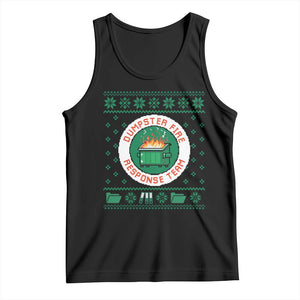 Funny Dumpster Fire Response Team Tank Top Office Party Holiday Chaos Humor TS02 Black Print Your Wear