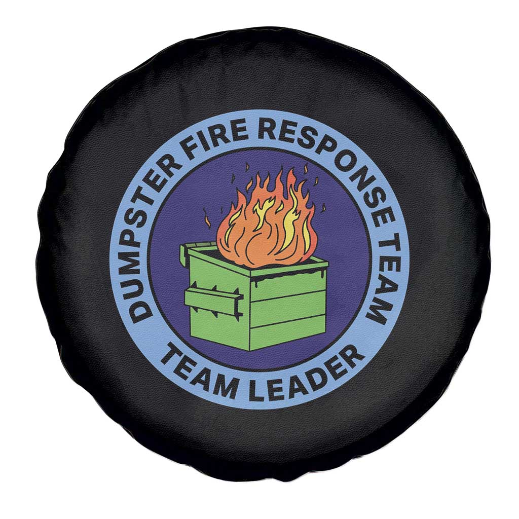 Dumpster Fire Response Team Leader Badge Spare Tire Cover Funny Office Chaos Holiday Gag Gift TS02 Print Your Wear