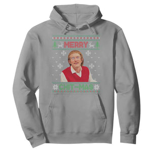 Funny Chit Christmas Merry Chit-Mas Hoodie Retro Holiday Humor TS02 Sport Gray Print Your Wear