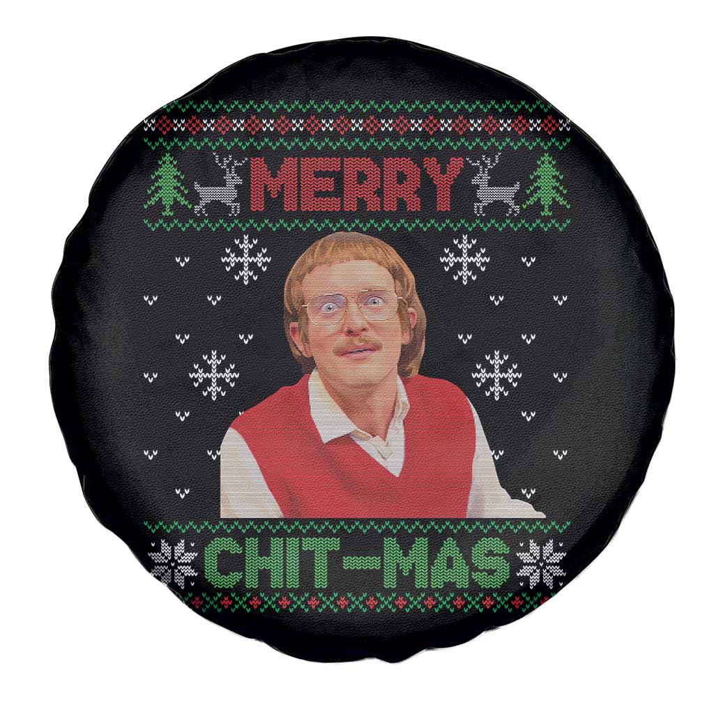 Funny Chit Christmas Merry Chit-Mas Spare Tire Cover Retro Holiday Humor TS02 Print Your Wear