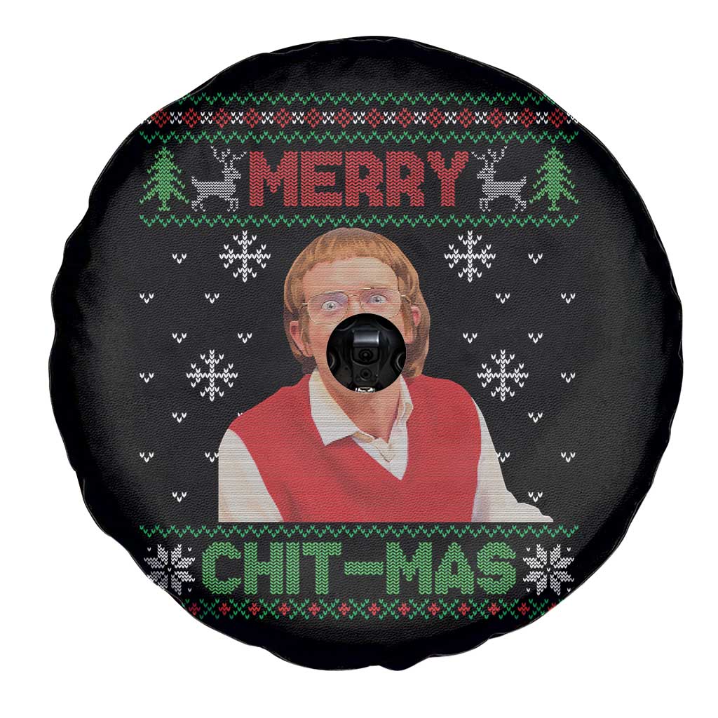 Funny Chit Christmas Merry Chit-Mas Spare Tire Cover Retro Holiday Humor TS02 Print Your Wear