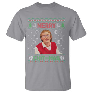Funny Chit Christmas Merry Chit-Mas T Shirt Retro Holiday Humor TS02 Sport Gray Print Your Wear