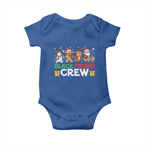 Black Friday Crew Christmas Baby Onesie Funny Holiday Shopping Squad TS02 Royal Blue Print Your Wear