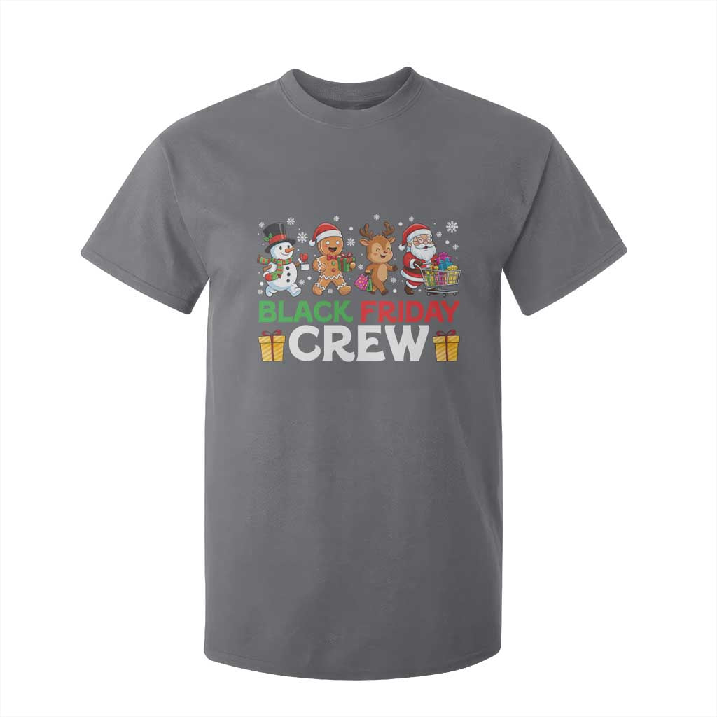 Black Friday Crew Christmas T Shirt For Kid Funny Holiday Shopping Squad TS02 Charcoal Print Your Wear