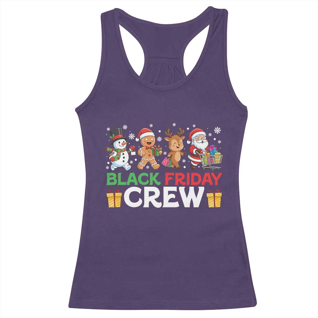 Black Friday Crew Christmas Racerback Tank Top Funny Holiday Shopping Squad TS02 Purple Print Your Wear
