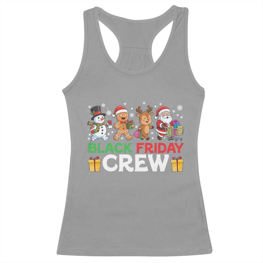 Black Friday Crew Christmas Racerback Tank Top Funny Holiday Shopping Squad TS02 Sport Gray Print Your Wear