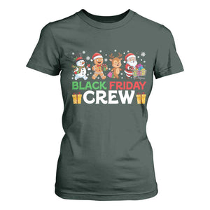 Black Friday Crew Christmas T Shirt For Women Funny Holiday Shopping Squad TS02 Dark Forest Green Print Your Wear