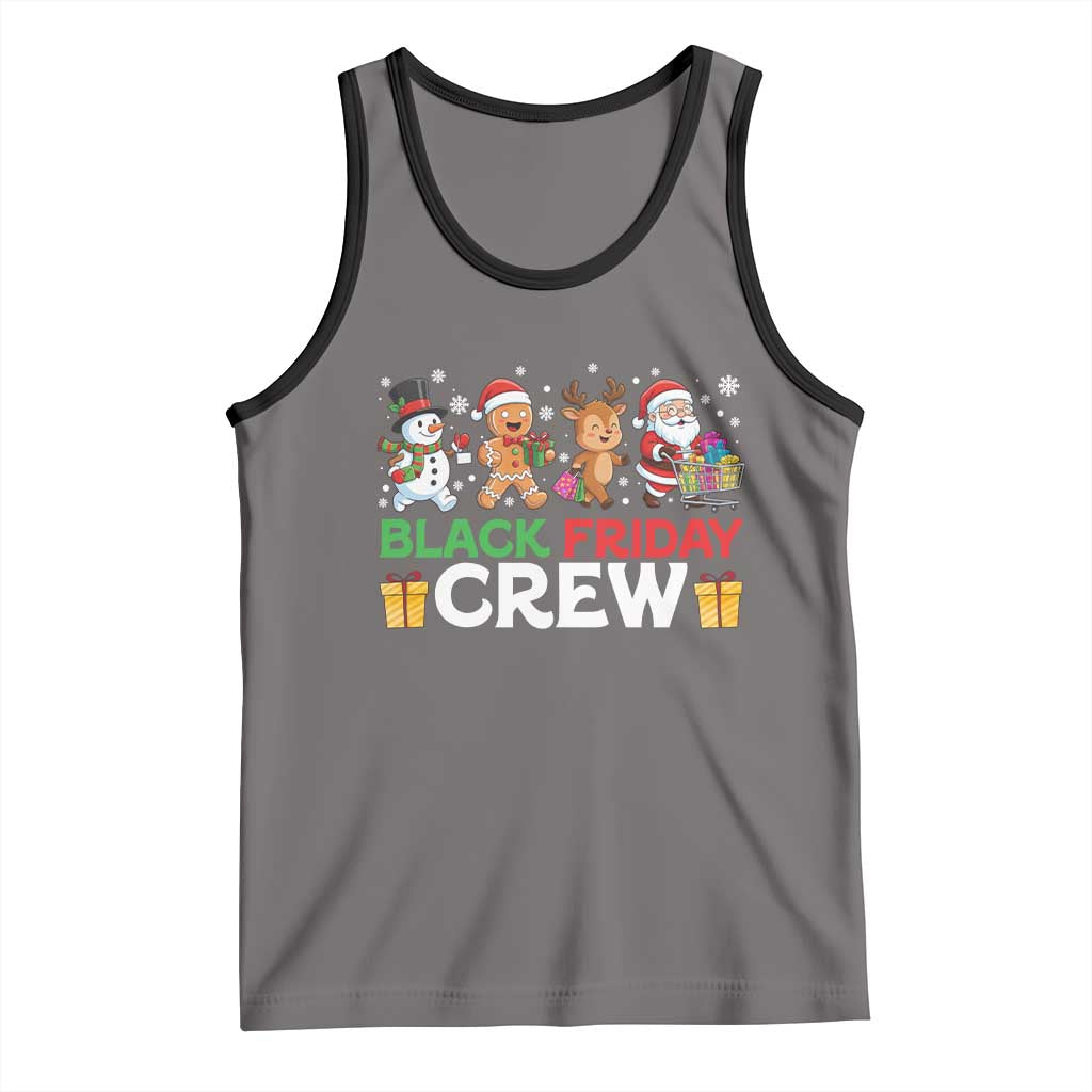 Black Friday Crew Christmas Tank Top Funny Holiday Shopping Squad TS02 Deep Heather Black Print Your Wear
