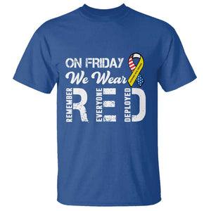 Red Friday T Shirt R.E.D On Friday We Wear Red Support American Troops TS02 Royal Blue Print Your Wear