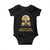 Trump Bitcoin Baby Onesie Make BTC Great Again Meme Coin Crypto TS02 Black Print Your Wear
