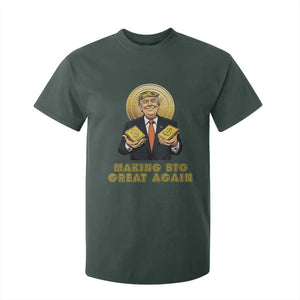 Trump Bitcoin T Shirt For Kid Make BTC Great Again Meme Coin Crypto TS02 Dark Forest Green Print Your Wear