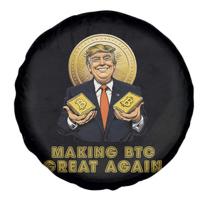 Trump Bitcoin Spare Tire Cover Make BTC Great Again Meme Coin Crypto TS02 Print Your Wear