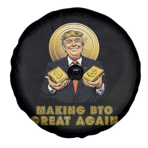 Trump Bitcoin Spare Tire Cover Make BTC Great Again Meme Coin Crypto TS02 Print Your Wear
