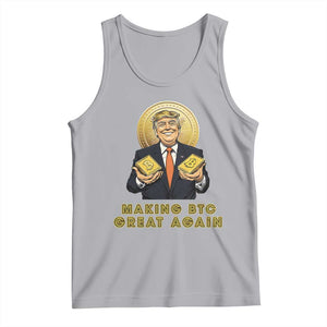 Trump Bitcoin Tank Top Make BTC Great Again Meme Coin Crypto TS02 Athletic Heather Print Your Wear