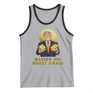 Trump Bitcoin Tank Top Make BTC Great Again Meme Coin Crypto TS02 Athletic Heather Black Print Your Wear