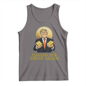 Trump Bitcoin Tank Top Make BTC Great Again Meme Coin Crypto TS02 Deep Heather Print Your Wear