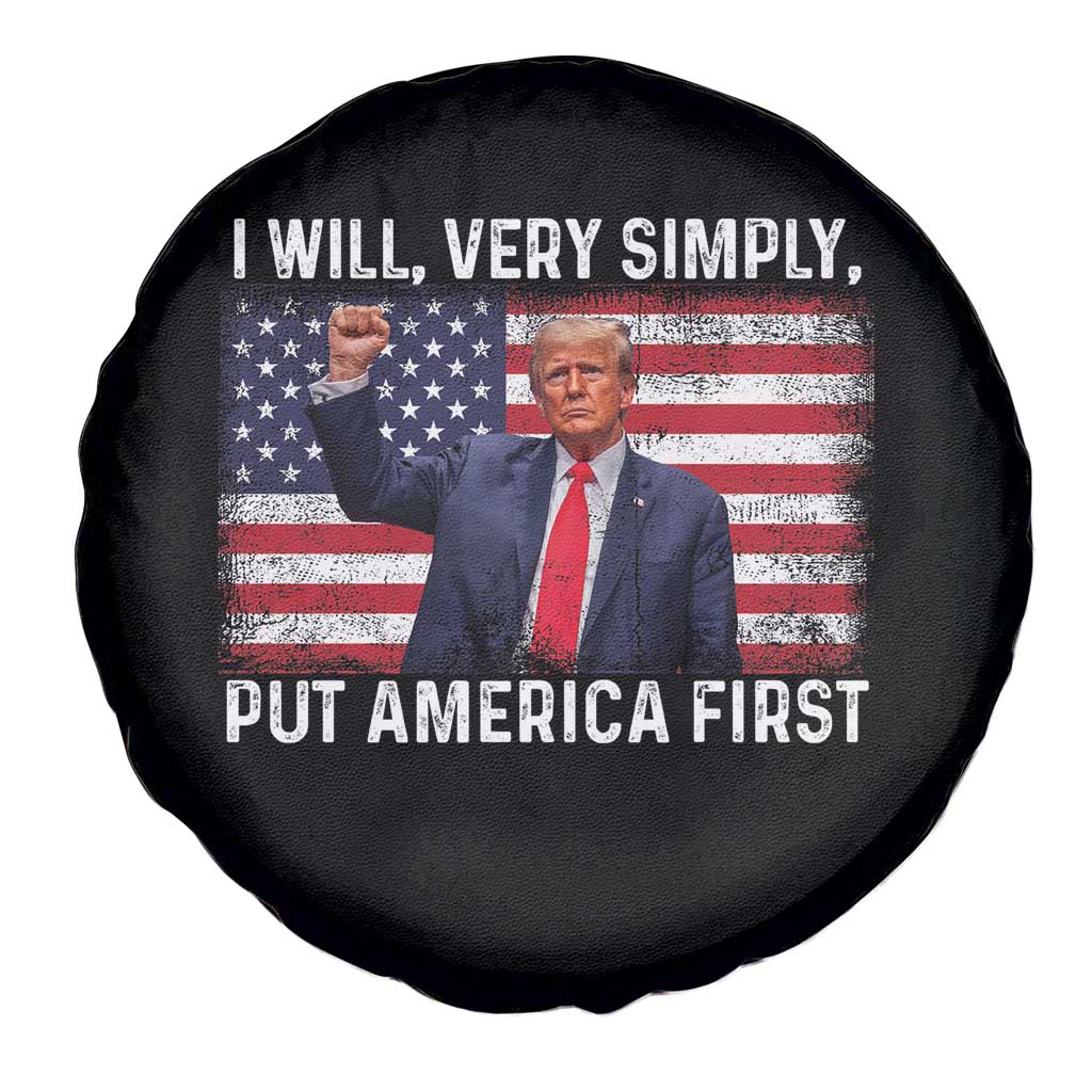 Trump 2025 Spare Tire Cover The Golden Age Of America Begins Right Now American Flag TS02 Print Your Wear