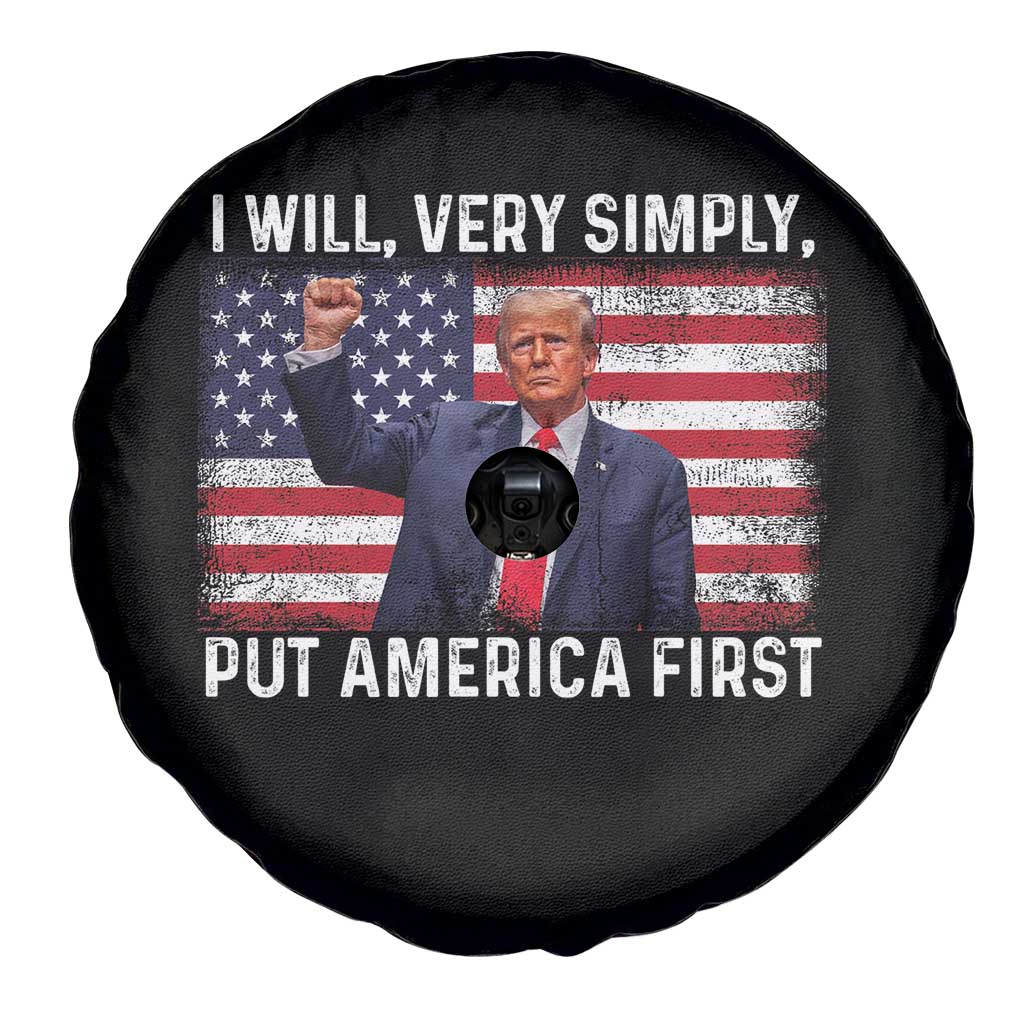 Trump 2025 Spare Tire Cover The Golden Age Of America Begins Right Now American Flag TS02 Print Your Wear