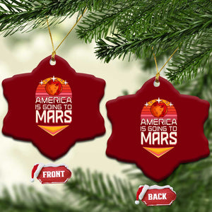 Trump 2025 Ceramic Ornament America Is Going To Mars Funny USA Patriotic Party TS02 Print Your Wear