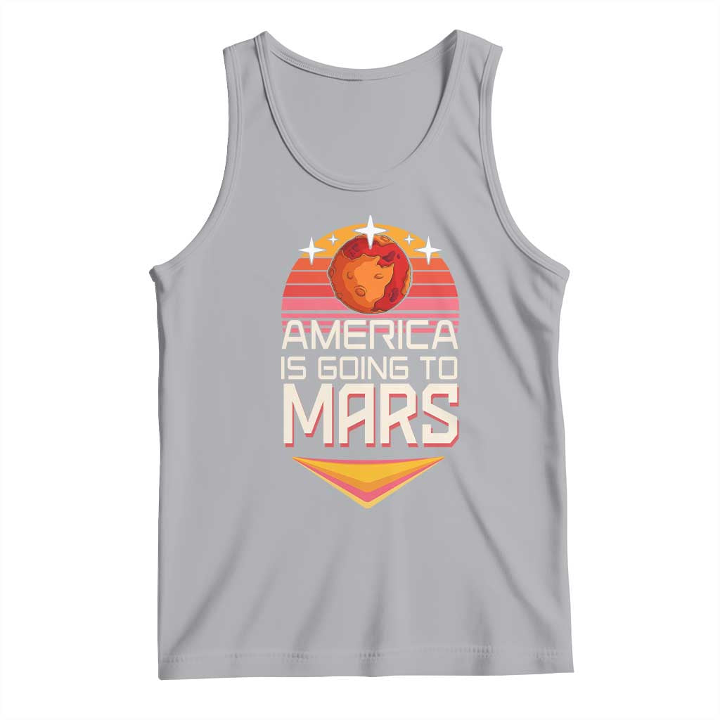 Trump 2025 Tank Top America Is Going To Mars Funny USA Patriotic Party TS02 Athletic Heather Print Your Wear