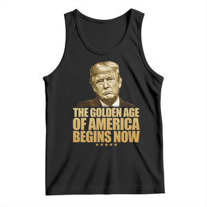 Trump 2025 Tank Top Golden Age Of America Begins Now Inauguration Speech TS02 Black Print Your Wear