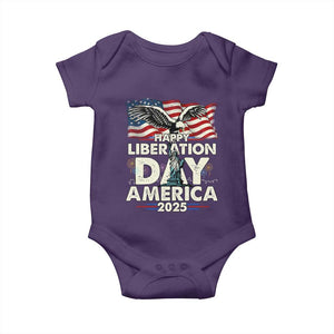Trump 2025 Baby Onesie Happy Liberation Day 2025 Trump January 20Th 2025 TS02 Purple Print Your Wear