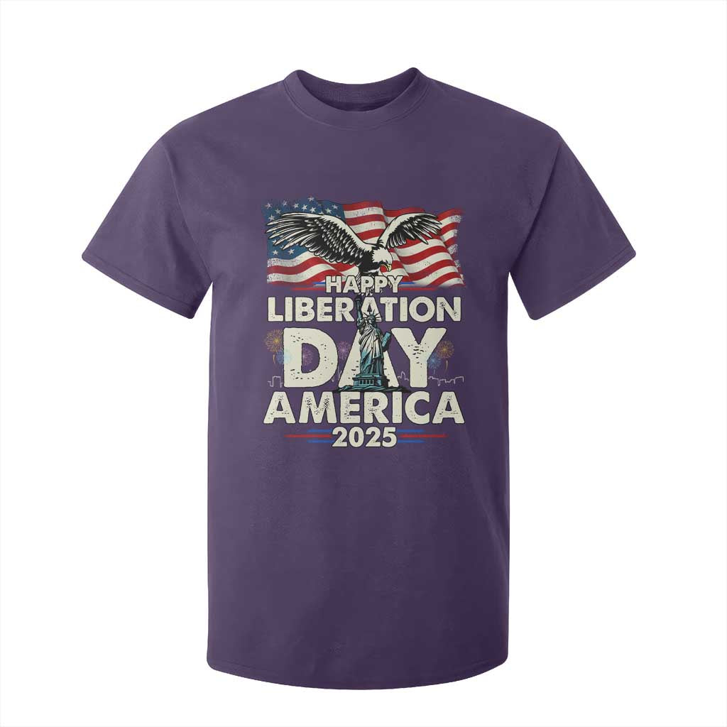 Trump 2025 T Shirt For Kid Happy Liberation Day 2025 Trump January 20Th 2025 TS02 Purple Print Your Wear