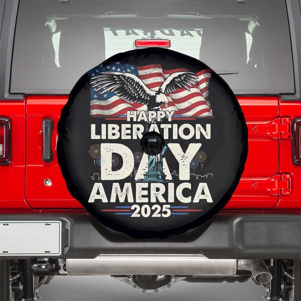 Trump 2025 Spare Tire Cover Happy Liberation Day 2025 Trump January 20Th 2025 TS02 Black Print Your Wear