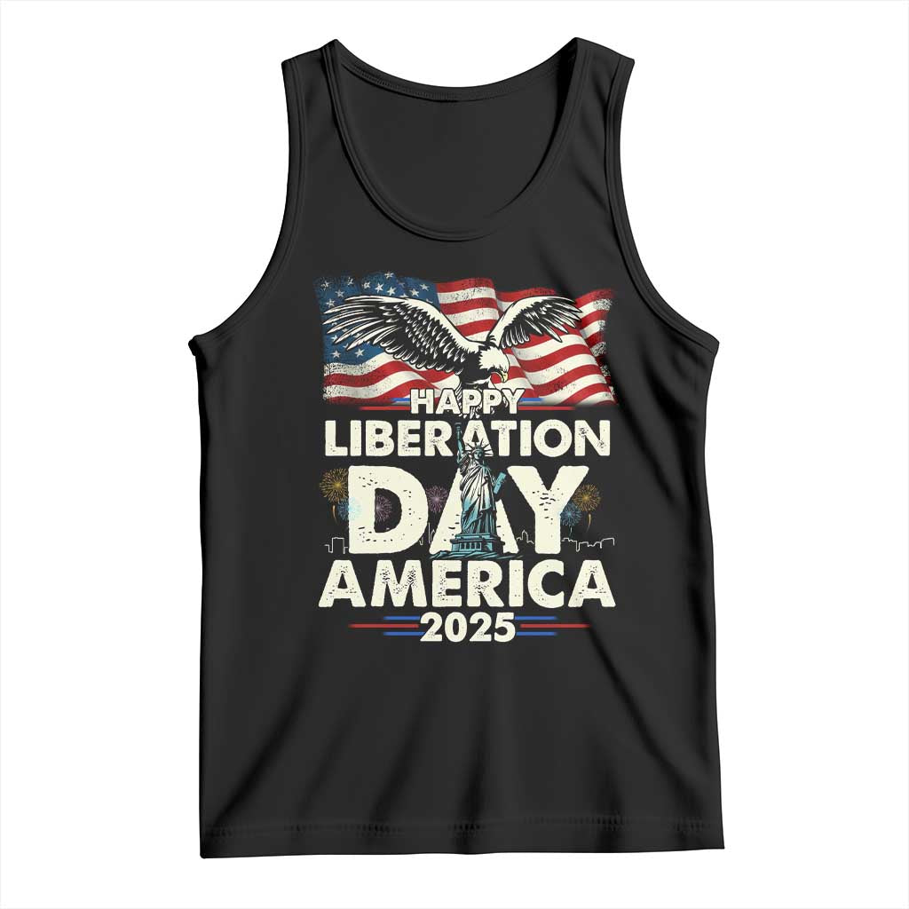 Trump 2025 Tank Top Happy Liberation Day 2025 Trump January 20Th 2025 TS02 Black Print Your Wear