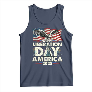 Trump 2025 Tank Top Happy Liberation Day 2025 Trump January 20Th 2025 TS02 Navy Print Your Wear