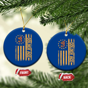 Trump 2025 Ceramic Ornament New Golden Age Of America 47th President TS02 1pc Blue Print Your Wear