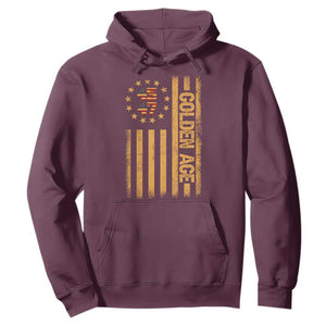 Trump 2025 Hoodie New Golden Age Of America 47th President TS02 Maroon Print Your Wear