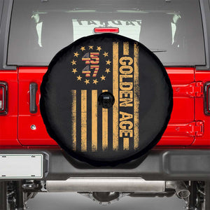 Trump 2025 Spare Tire Cover New Golden Age Of America 47th President TS02 Black Print Your Wear