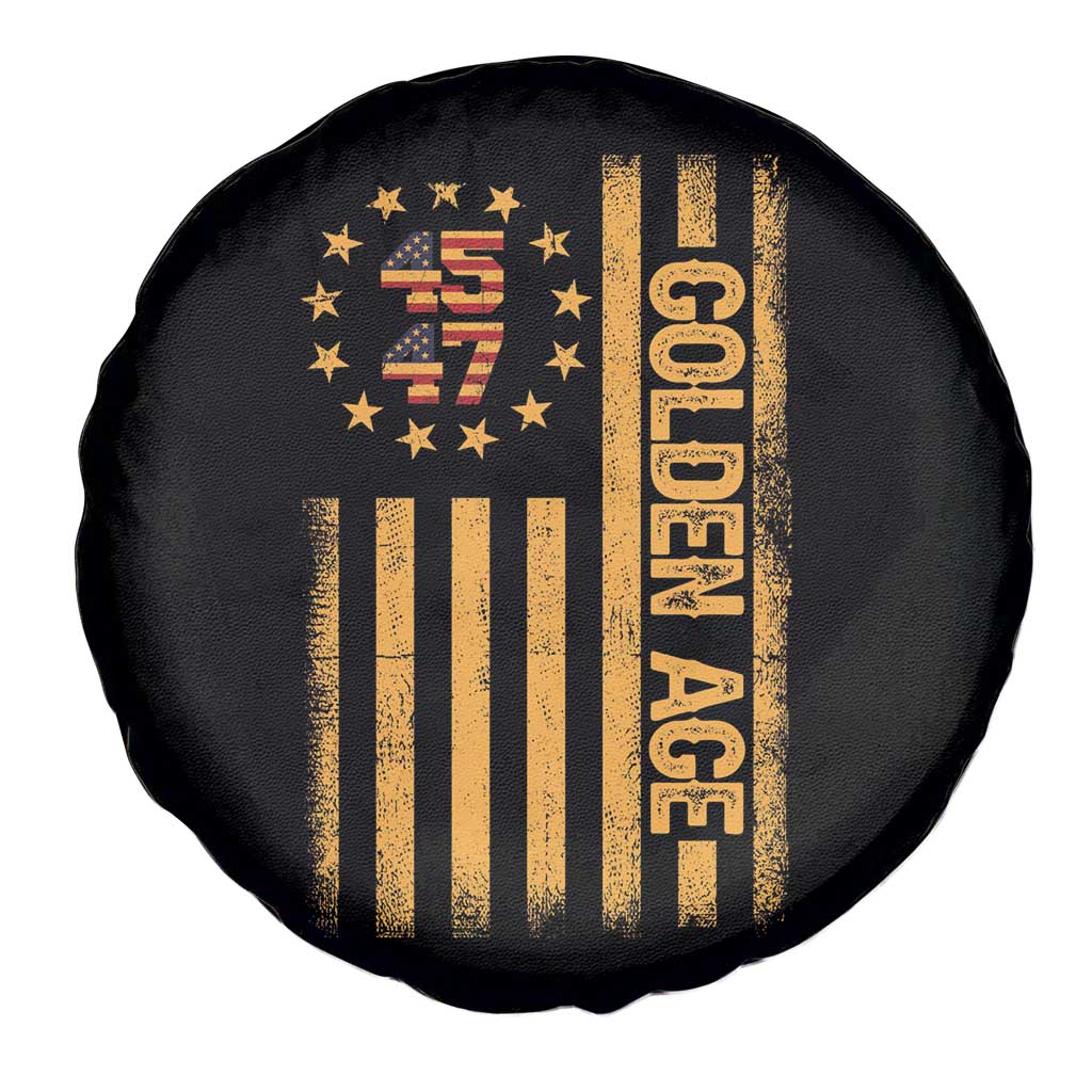 Trump 2025 Spare Tire Cover New Golden Age Of America 47th President TS02 Print Your Wear