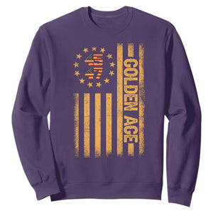 Trump 2025 Sweatshirt New Golden Age Of America 47th President TS02 Purple Print Your Wear