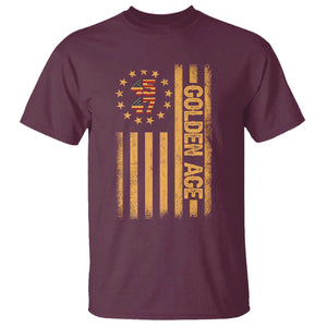 Trump 2025 T Shirt New Golden Age Of America 47th President TS02 Maroon Print Your Wear