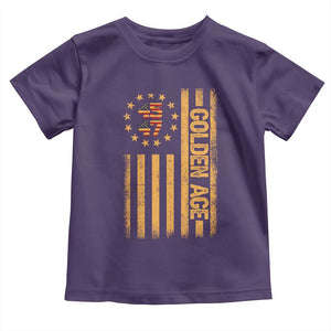 Trump 2025 Toddler T Shirt New Golden Age Of America 47th President TS02 Purple Print Your Wear