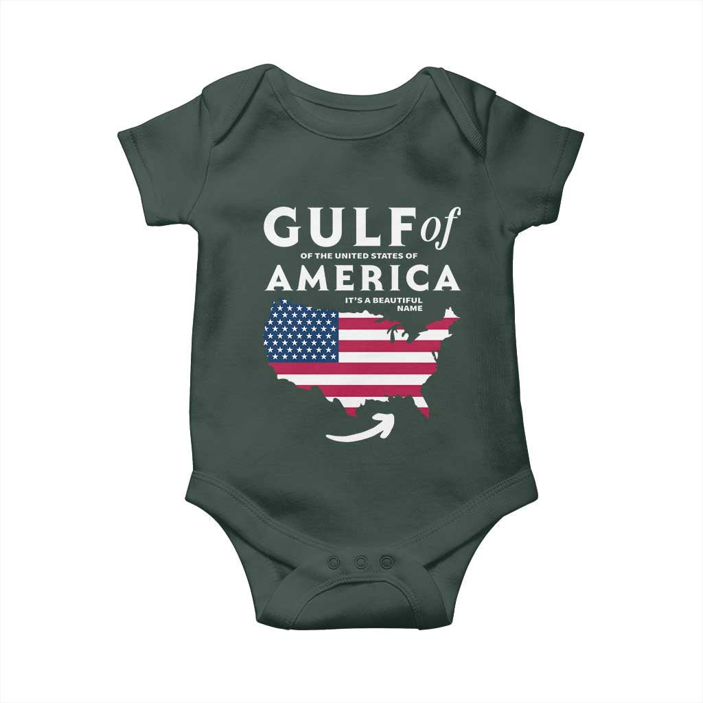 Trump America's Gulf Baby Onesie Gulf Of The Usa American Flag Pride Patriotic TS02 Print Your Wear
