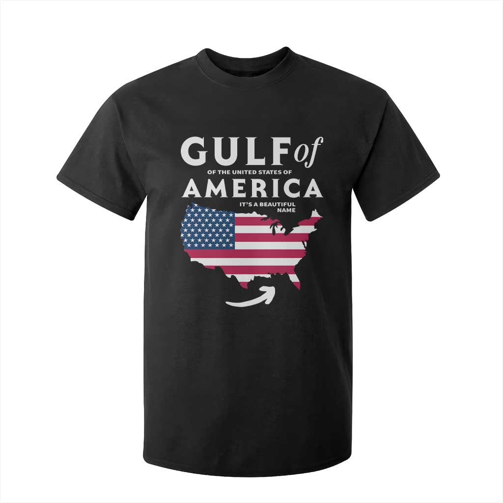 Trump America's Gulf T Shirt For Kid Gulf Of The Usa American Flag Pride Patriotic TS02 Black Print Your Wear