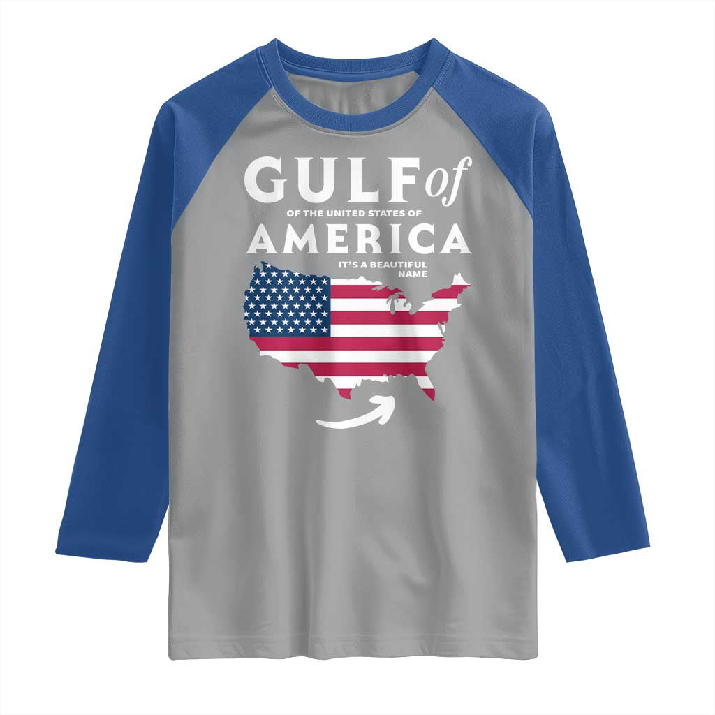 Trump America's Gulf Raglan Shirt Gulf Of The Usa American Flag Pride Patriotic TS02 Sport Gray Royal Print Your Wear